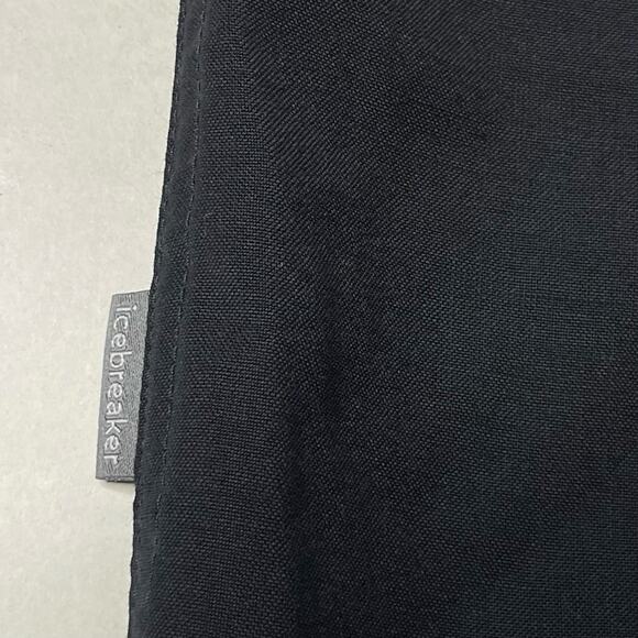 Icebreaker Tessell Merino Wool Black Shirt Long Sleeve size M Button-up New - Picture 12 of 13